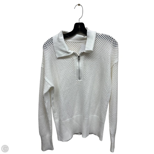 Sweater By Clothes Mentor In White, Size: L