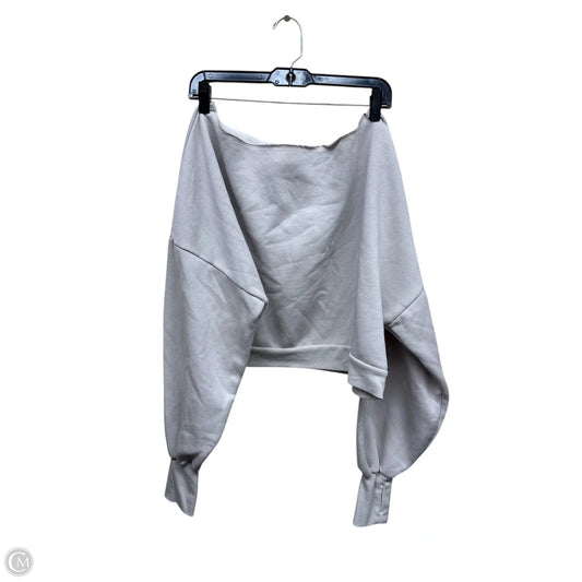 Sweatshirt Crewneck By Clothes Mentor In Taupe, Size: L