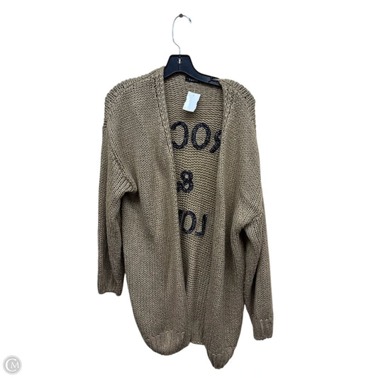 Sweater Cardigan By Clothes Mentor In Black & Brown, Size: M