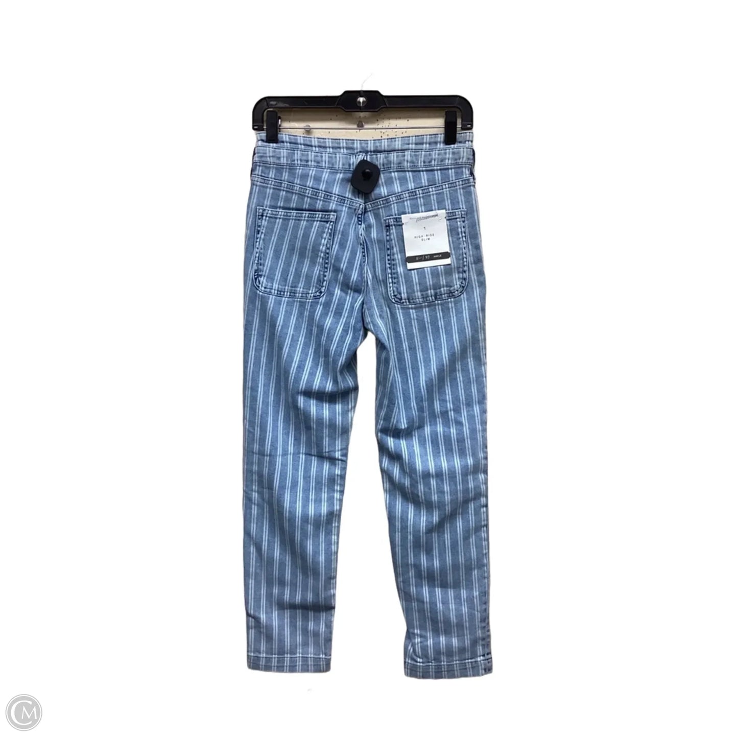 Jeans Straight By Pilcro In Striped Pattern, Size: 4