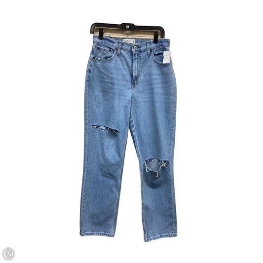 Jeans Straight By Abercrombie And Fitch In Blue Denim, Size: 6