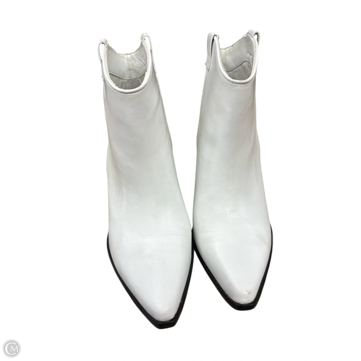 Boots Ankle Heels By Gianni Bini In White, Size: 6.5