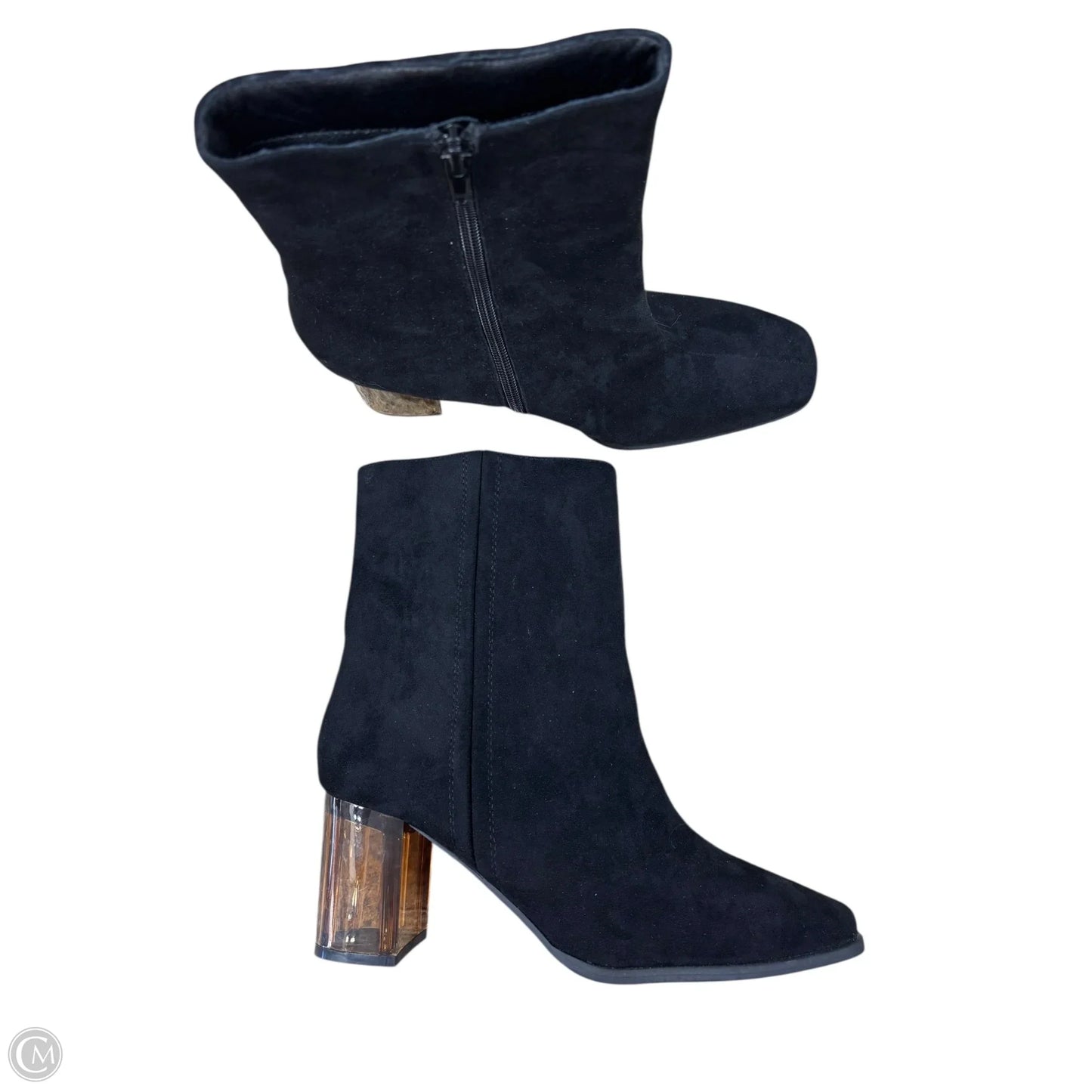 Boots Ankle Heels By Journee In Black, Size: 9.5