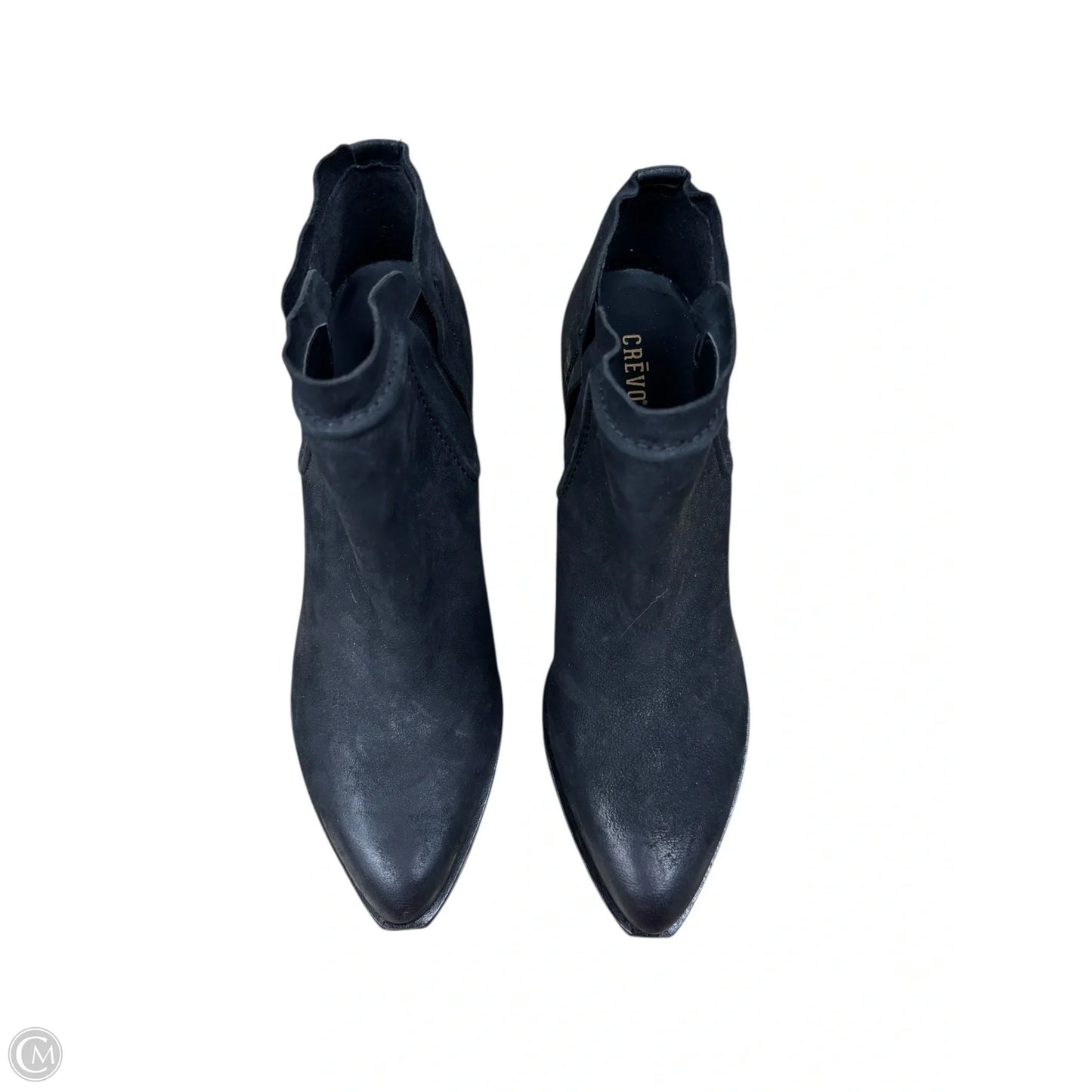 Boots Ankle Heels By Clothes Mentor In Black, Size: 8.5