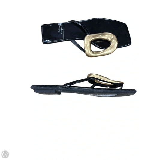 Sandals Flats By Jeffery Campbell In Black & Gold, Size: 7