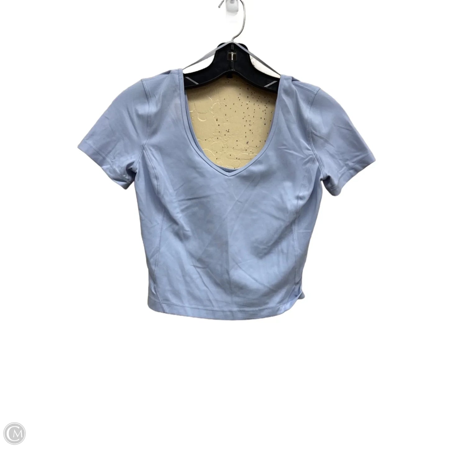 Athletic Top Short Sleeve By Lululemon In Blue, Size: S