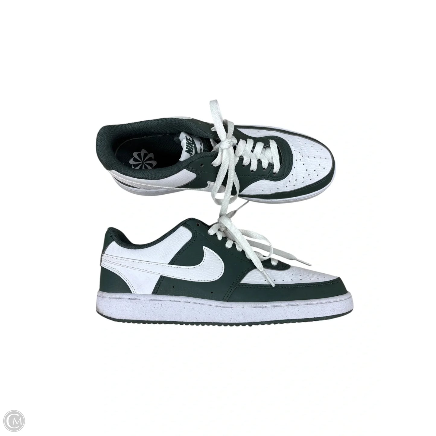 Shoes Sneakers By Nike In Green & White, Size: 9.5