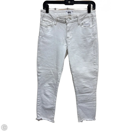 Jeans Skinny By Paige In White, Size: 6