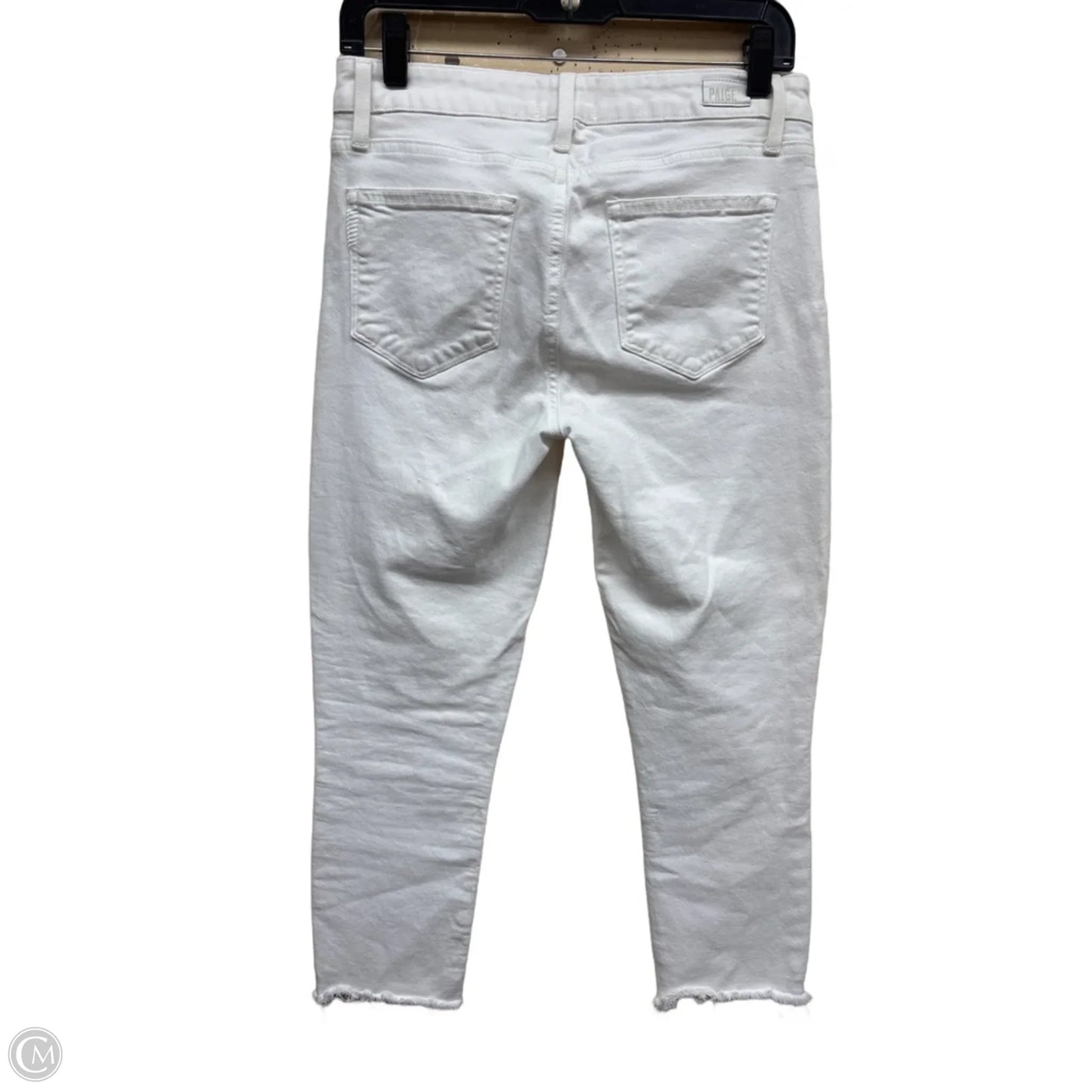 Jeans Skinny By Paige In White, Size: 6