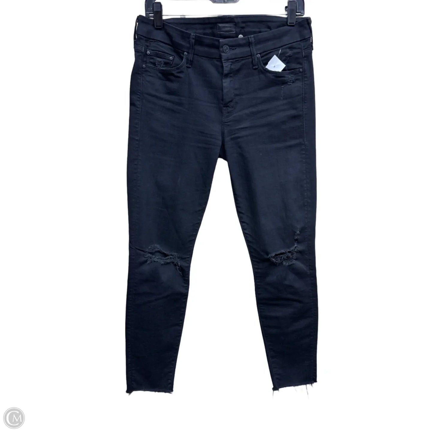 Jeans Skinny By Mother In Black, Size: 8