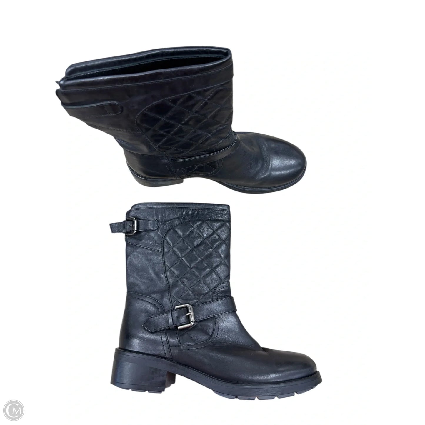 Boots Ankle Flats By Aquatalia In Black, Size: 9