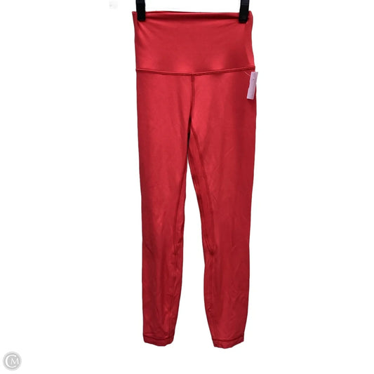 Athletic Leggings By Lululemon In Red, Size: 2