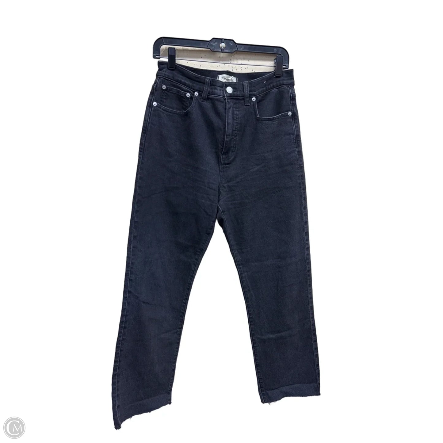 Jeans Straight By Madewell In Black Denim, Size: 6