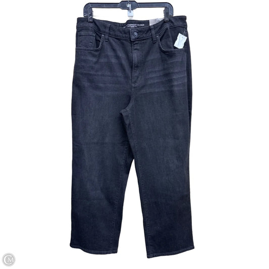 Jeans Cropped By Chicos In Black Denim, Size: 16