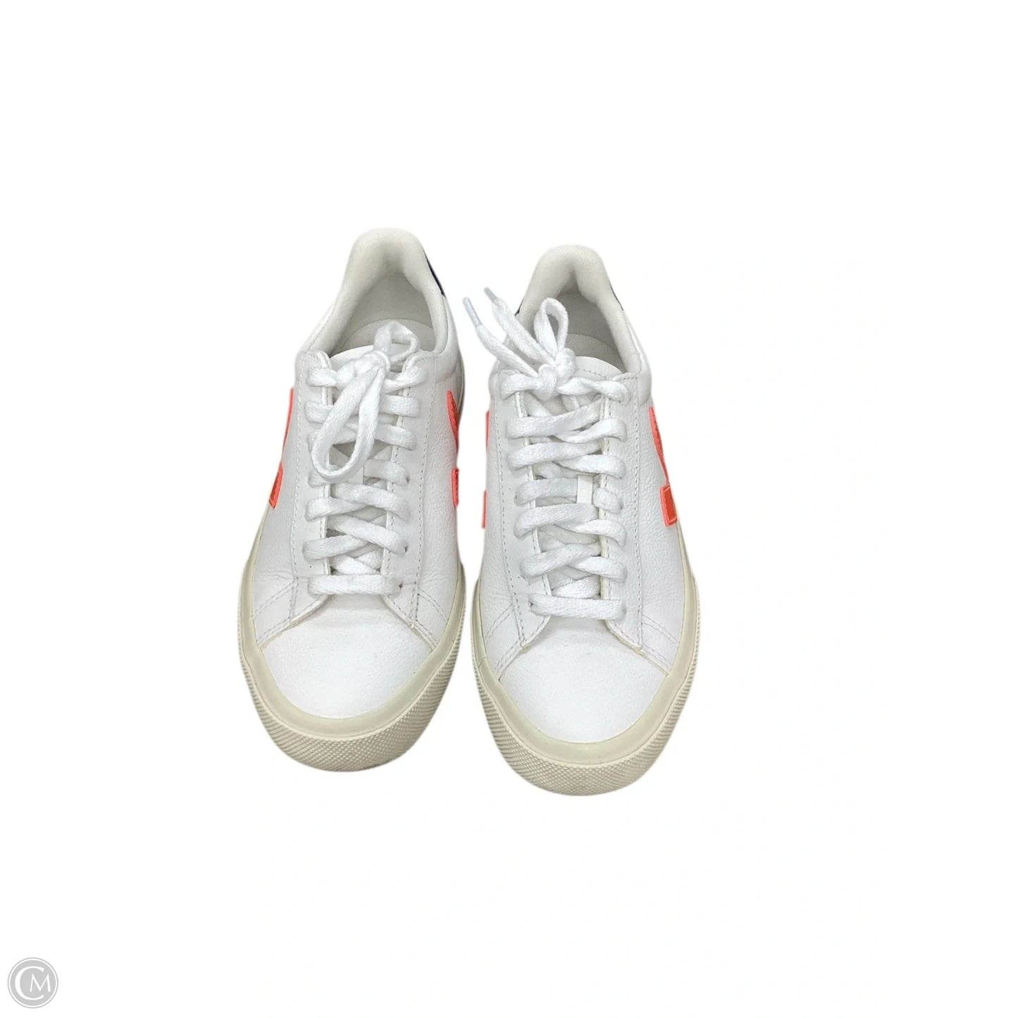 Shoes Sneakers By Clothes Mentor In Orange & White, Size: 5