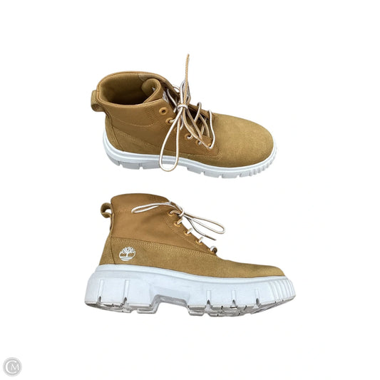 Boots Ankle Flats By Timberland In Gold & White, Size: 7.5