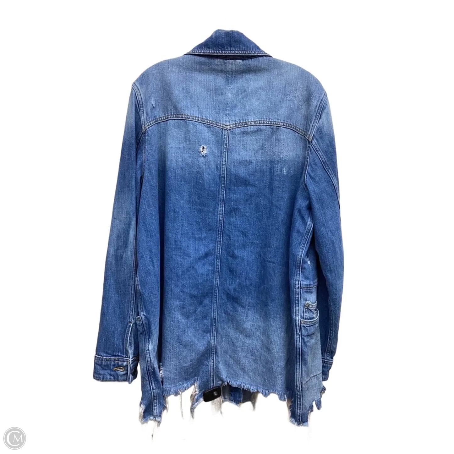 Jacket Denim By Free People In Blue Denim, Size: M