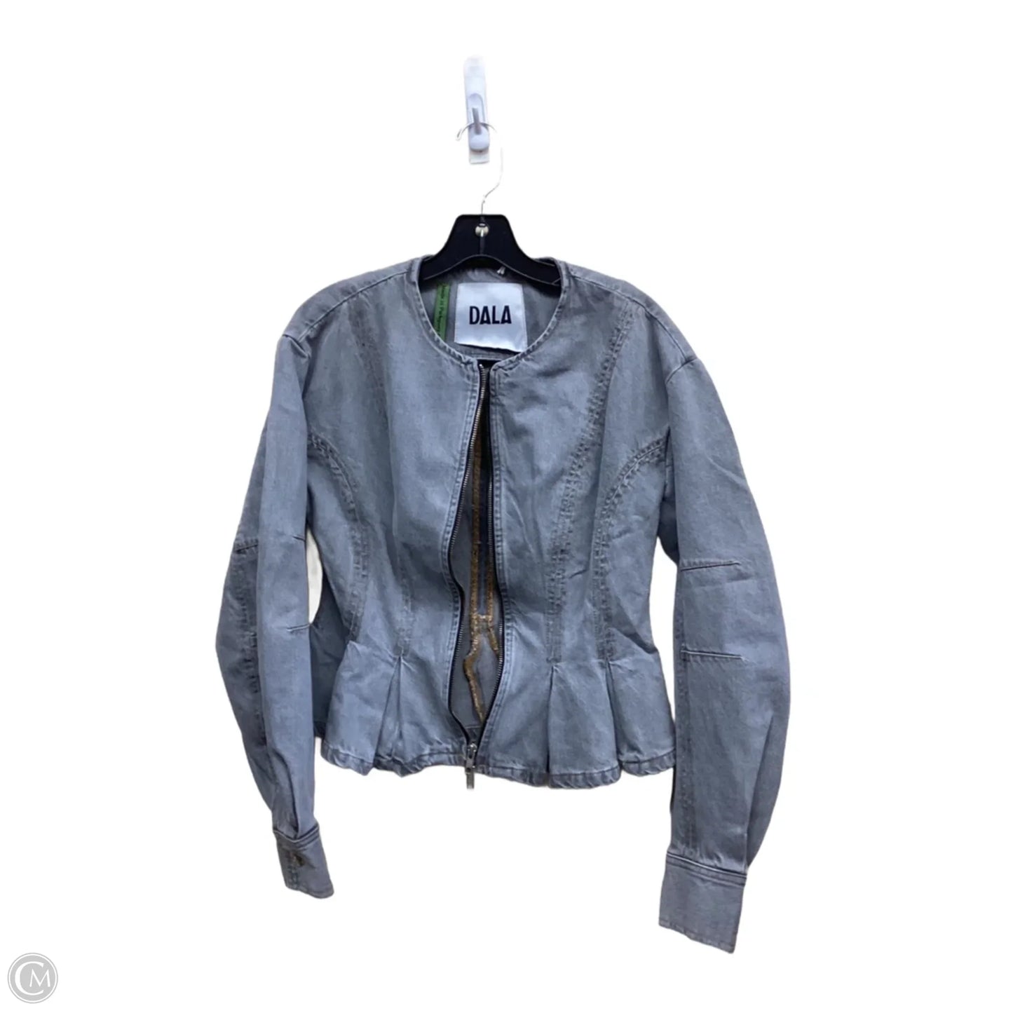 Jacket Denim By Clothes Mentor In Grey Denim, Size: S