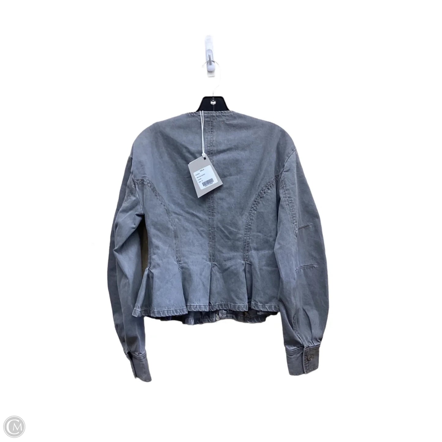 Jacket Denim By Clothes Mentor In Grey Denim, Size: S