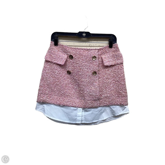 Skirt Mini & Short By Anthropologie In Pink, Size: 8