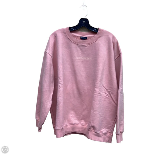 Sweatshirt Crewneck By Clothes Mentor In Pink, Size: L