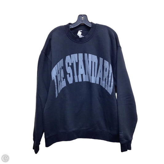 Sweatshirt Crewneck By Clothes Mentor In Black, Size: Xl