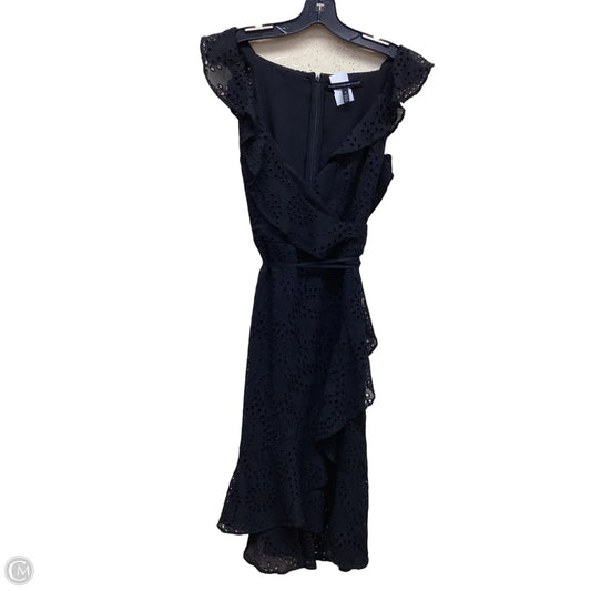 Dress Casual Midi By White House Black Market In Black, Size: 6