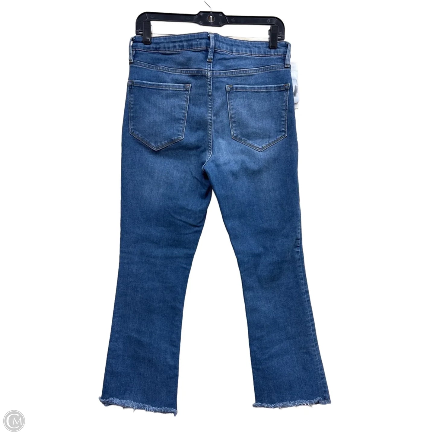 Jeans Straight By Free People In Blue Denim, Size: 10