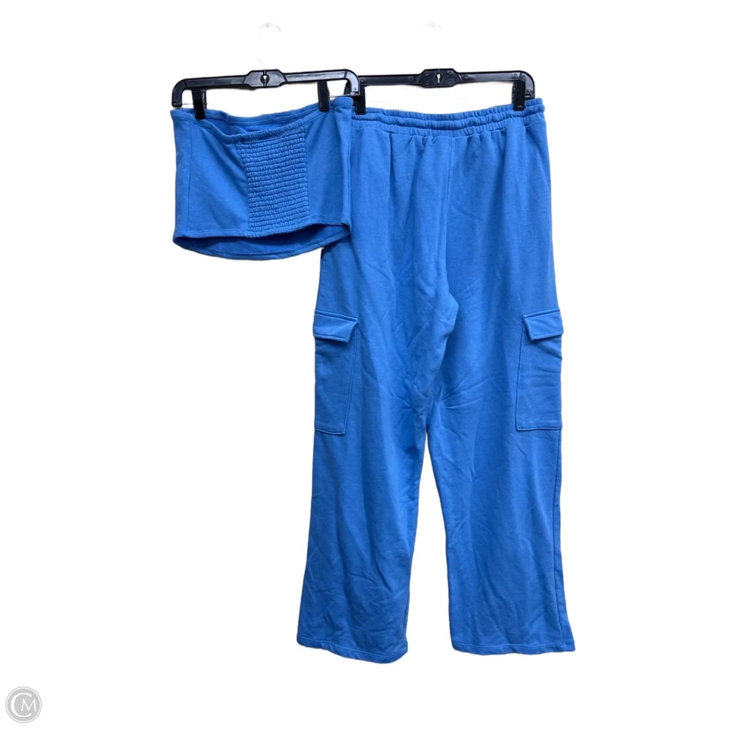 Lounge Set Pants By No Boundaries In Blue, Size: L