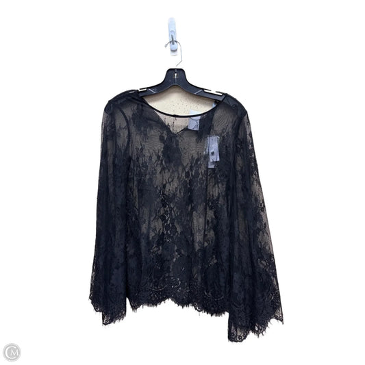 Top Long Sleeve By White House Black Market In Black, Size: S