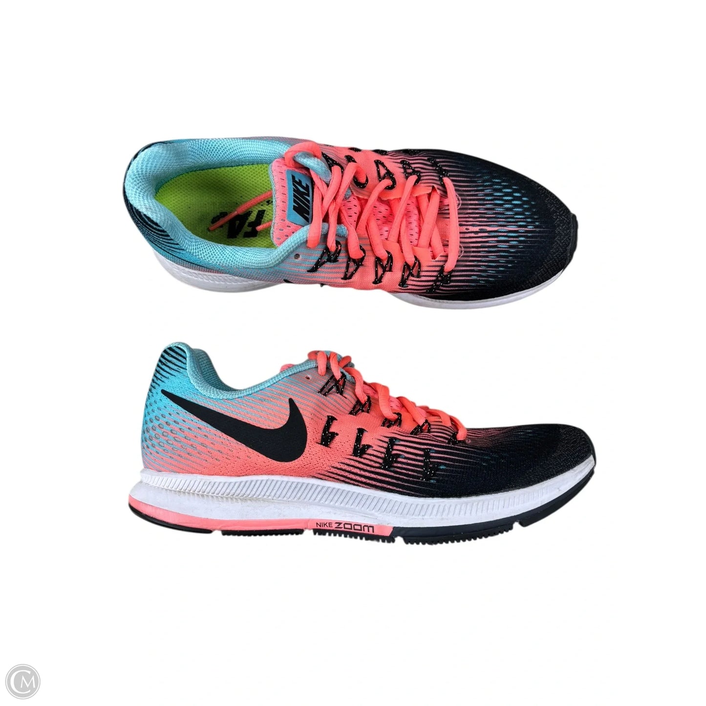 Shoes Athletic By Nike In Black & Orange, Size: 7.5