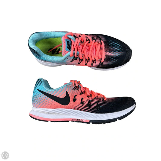 Shoes Athletic By Nike In Black & Orange, Size: 7.5