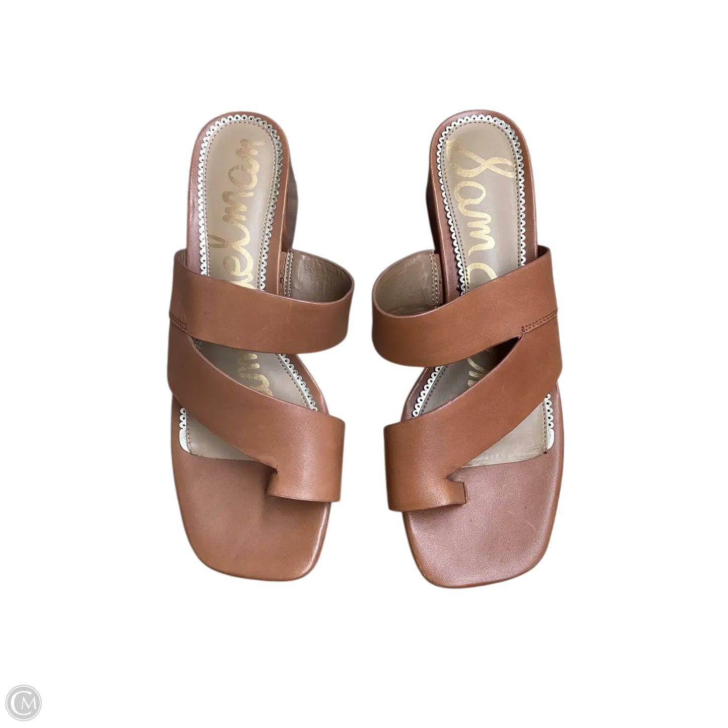 Sandals Heels Block By Sam Edelman In Brown, Size: 8.5