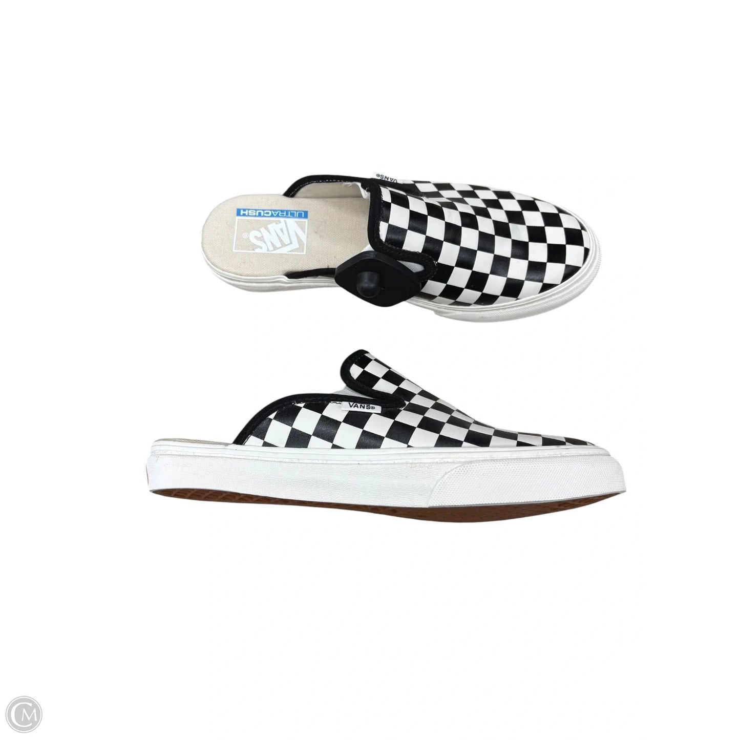 Shoes Flats By Vans In Plaid Pattern, Size: 8