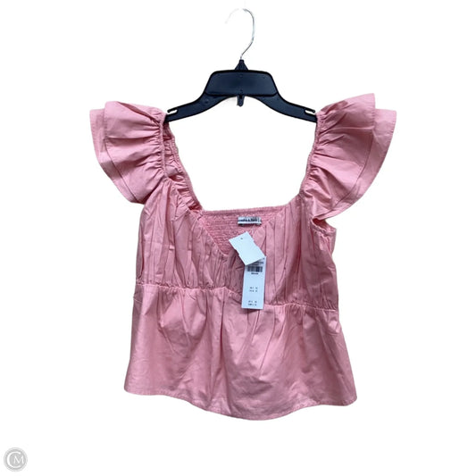 Top Sleeveless By Abercrombie And Fitch In Pink, Size: M