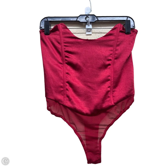 Bodysuit By Lulus In Red, Size: S