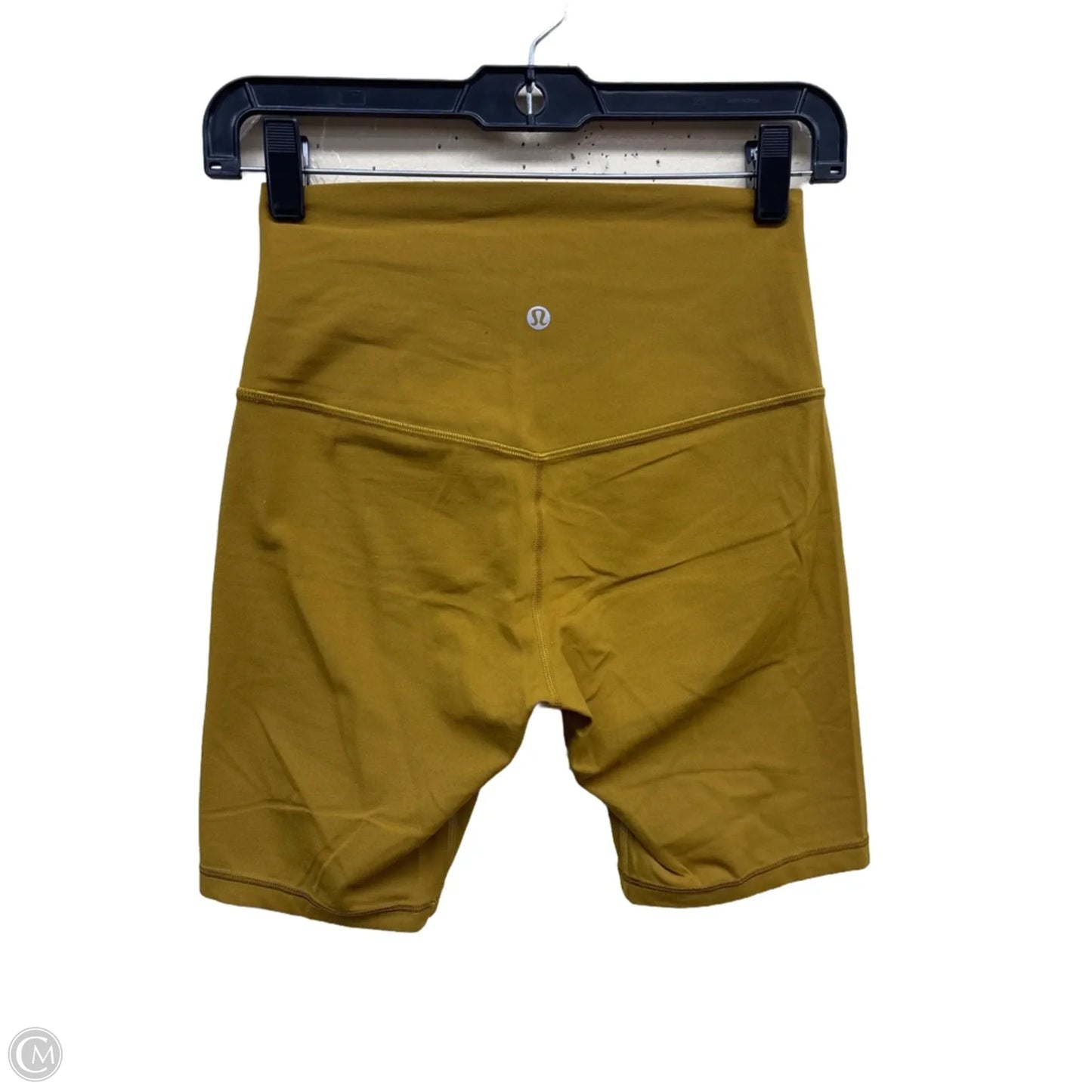 Athletic Shorts By Lululemon In Gold, Size: 6