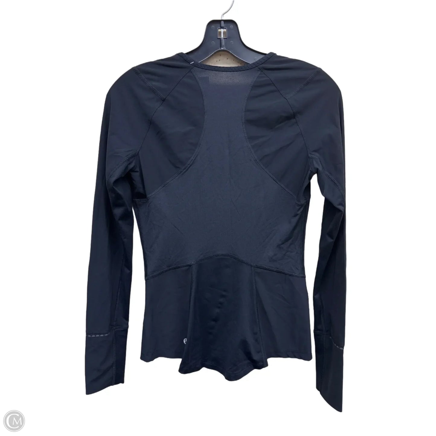 Athletic Top Long Sleeve Crewneck By Lululemon In Black, Size: 4