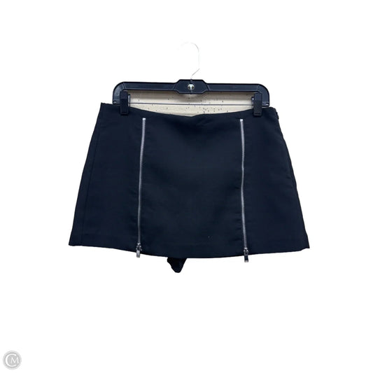 Skirt Mini & Short By Zara In Black & Silver, Size: L