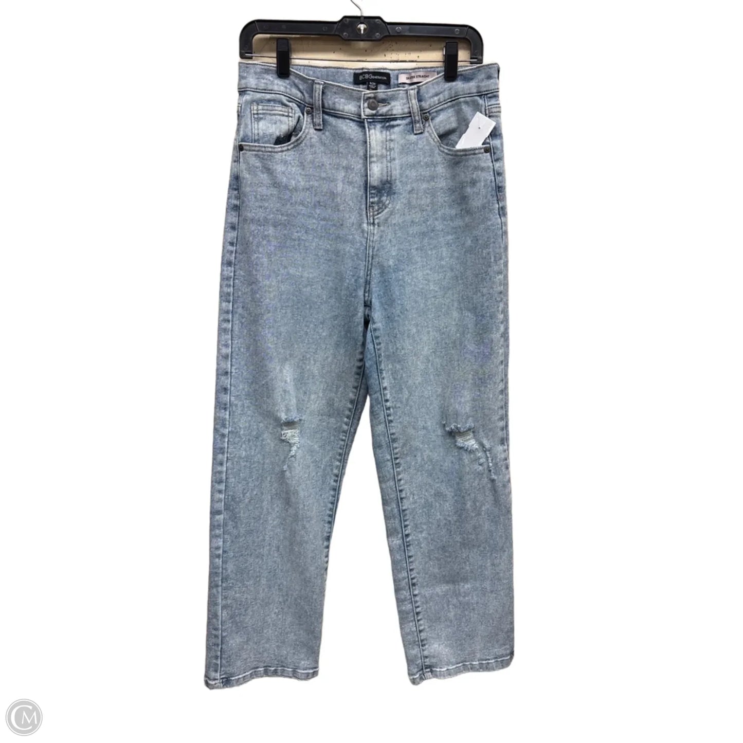 Jeans Straight By Bcbgeneration In Blue Denim, Size: 8
