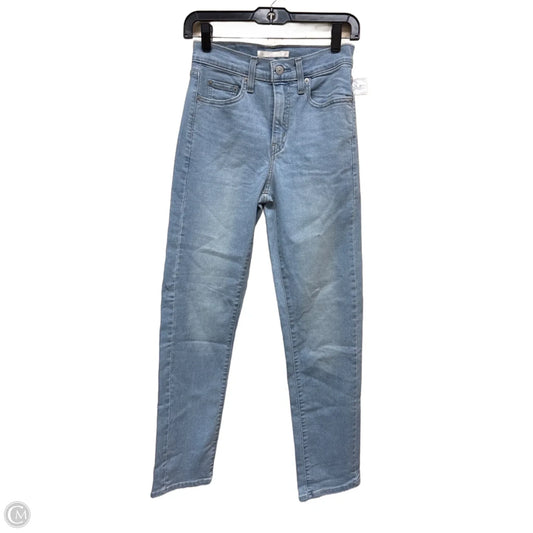 Jeans Straight By Levis In Blue Denim, Size: 2