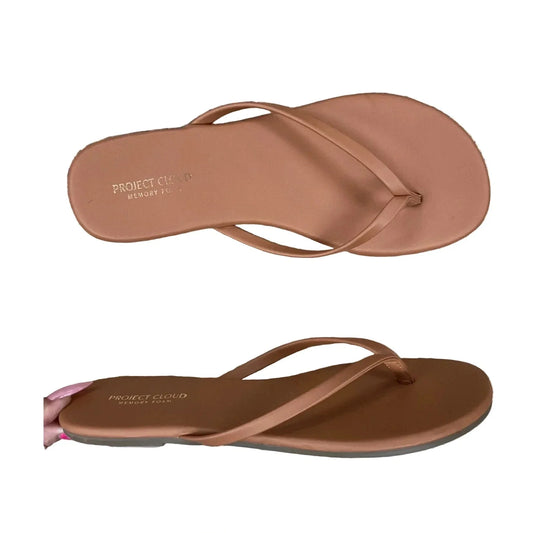 Sandals Flip Flops By Clothes Mentor In Brown, Size: 7