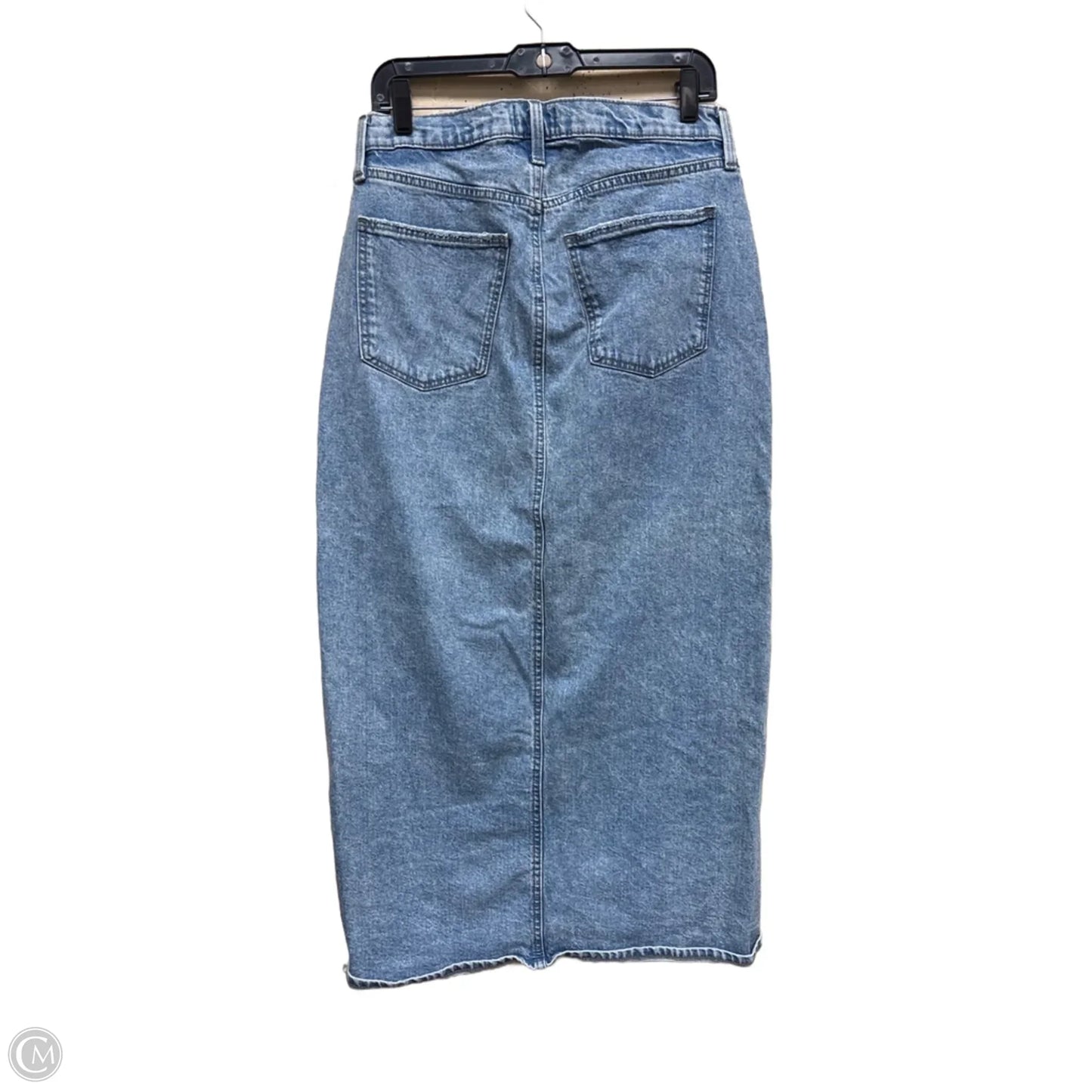 Skirt Maxi By Universal Thread In Blue Denim, Size: 10