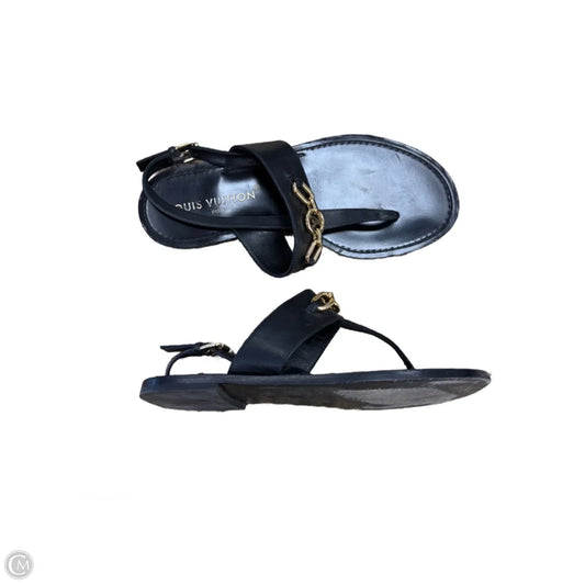 Shoes Luxury Designer By Louis Vuitton In Black, Size: 8