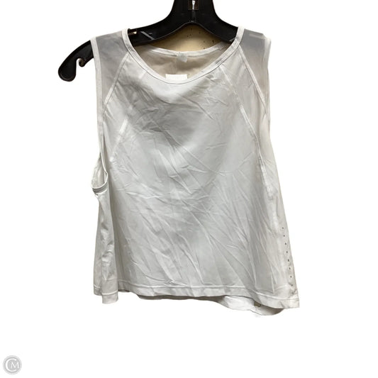 Athletic Tank Top By Lululemon In White, Size: 6