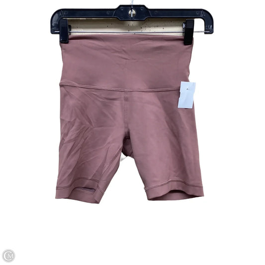 Athletic Shorts By Lululemon In Mauve, Size: 4