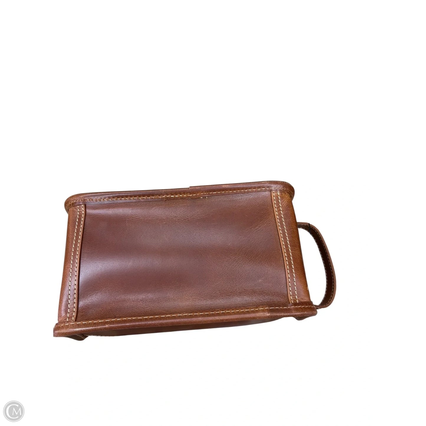 Makeup Bag Leather By Clothes Mentor, Size: Medium