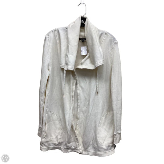 Sweater Cardigan By Lauren By Ralph Lauren In Cream, Size: S