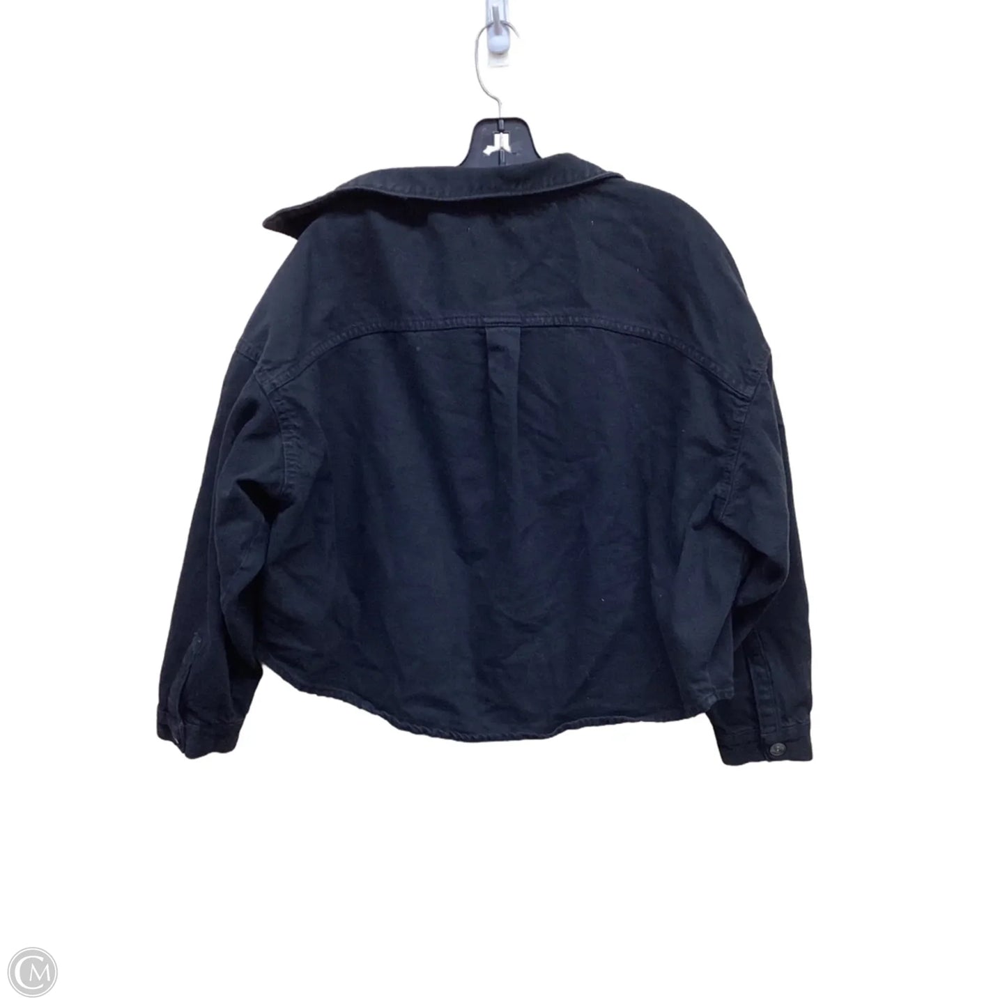 Jacket Denim By Zara In Black Denim, Size: L