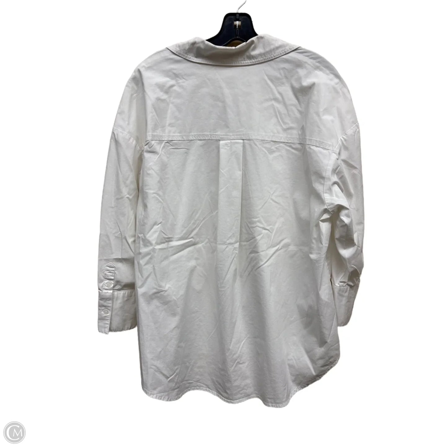 Top Long Sleeve By Philosophy In White, Size: L